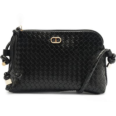 Bolsa Crossbody Anacapri Detalhe Nó Preto Feminino