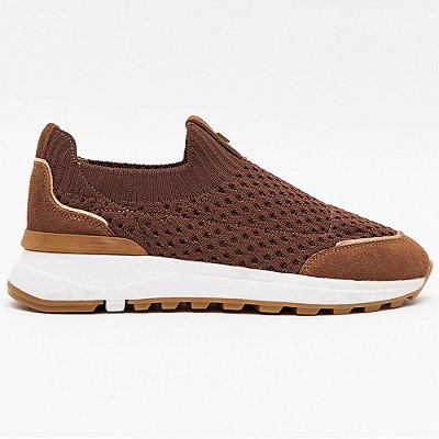 Tênis Lança Perfume Jogging Cut Couro Ou26 Vermelho Feminino