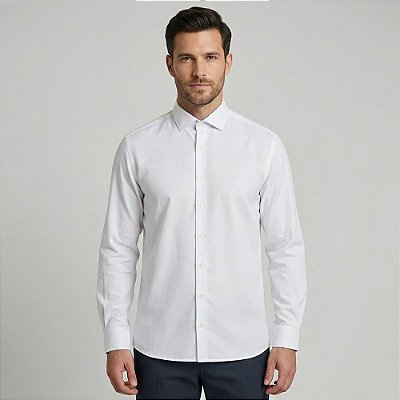 Camisa Dudalina Comfort Lisa In26 Branco Masculino