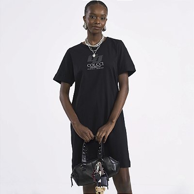 Vestido Curto Colcci Clothing In26 Preto Feminino