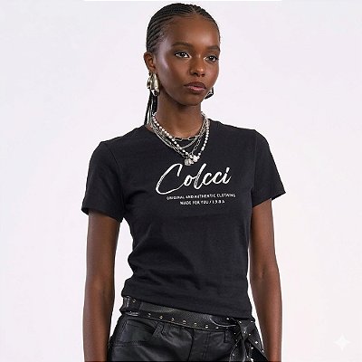 Camiseta Colcci Clothing In26 Preto Feminino