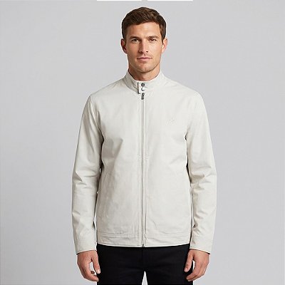 Jaqueta Dudalina Duplaface Nylon Ou26 Bege Masculino