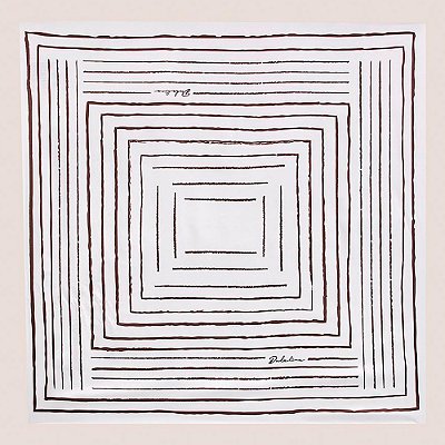 Lenço Dudalina Geométrico Gisele In26 Off White Feminino