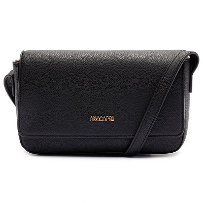 Bolsa Crossbody Anacapri Tiracolo Estruturada Preto Feminino