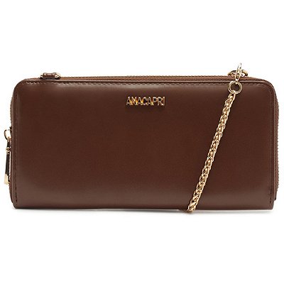 Carteira Clutch Anacapri Low Média Marrom Feminino