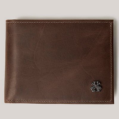 Carteira John John Porta Cartão Caius In26 Marrom Masculino