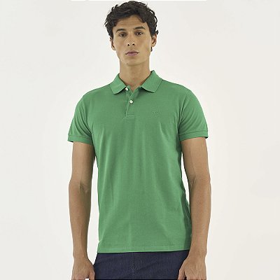 Camisa Polo Colcci Clean Ou26 Verde Masculino