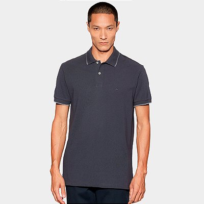 Camisa Polo Aramis Basic 4 Frisos In26 Grafite Masculino