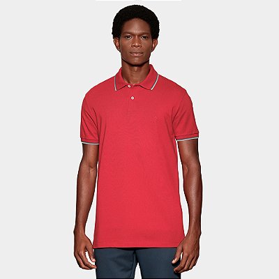 Camisa Polo Aramis Basic 4 Frisos In26 Vermelho Masculino