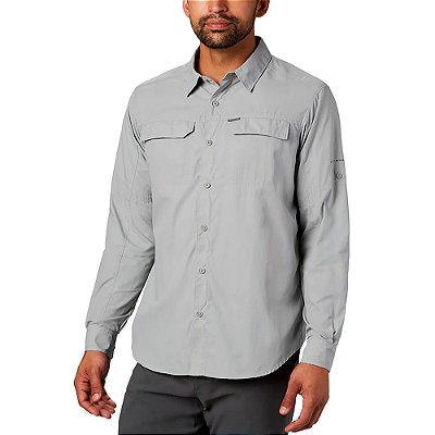 Camisa Columbia Silver Ridge 2 Cinza Masculino