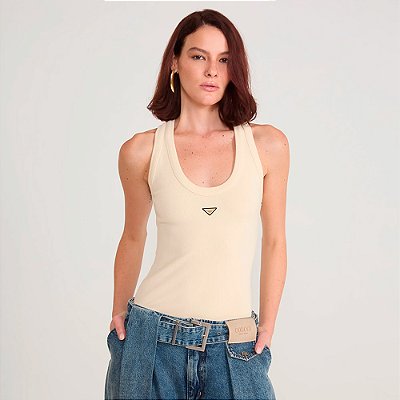 Regata Colcci Canelada In26 Bege Feminino