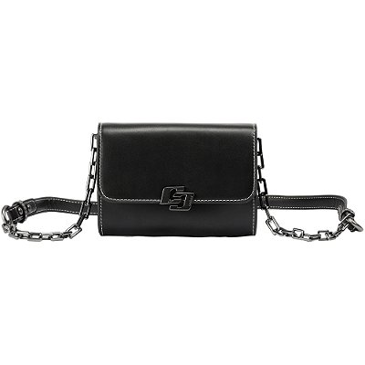 Bolsa Crossbody Colcci Iconic Chain Ou26 Preto Feminino