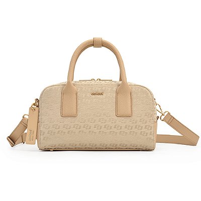 Bolsa Bowling Colcci Jacquard Taylor Ou26 Off White Feminino