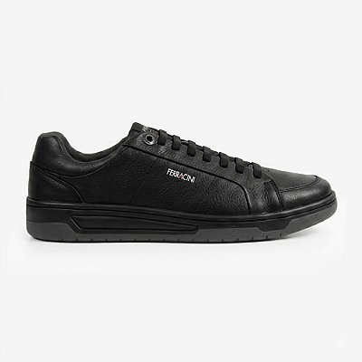 Sapatênis Couro Ferracini Vox 8050 617B Preto Masculino