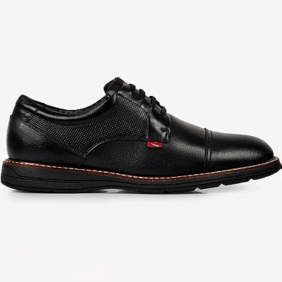Sapato Couro Ferracini Kingston 6151 675N Preto Masculino
