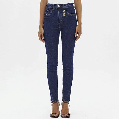 Calça Jeans Lança Perfume Skinny High Drk In26 Azul Feminino