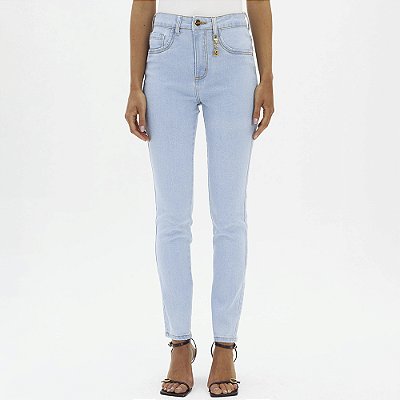 Calça Jeans Lança Perfume Skinny High In26 Azul Feminino