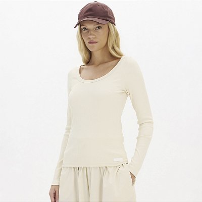 Blusa Easy Lança Perfume Canelada Ml In26 Bege Feminino