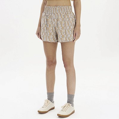 Short Easy Lança Perfume Boxer Jacquard In26 Bege Feminino