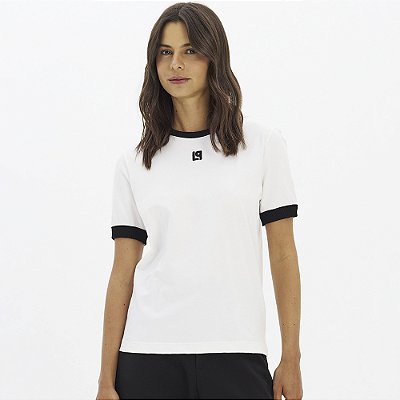 Camiseta Lança Perfume Rg Bordado In26 Off White Feminino