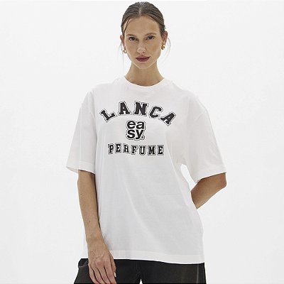 Camiseta Easy Lança Perfume Oversize In26 Off White Feminino