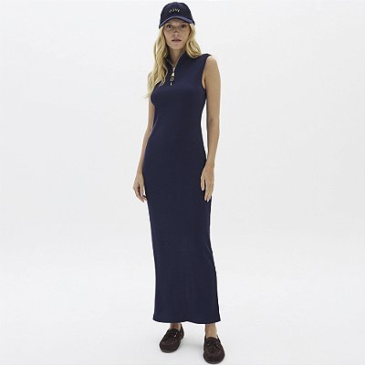 Vestido Super Mid Easy Lança Perfume Cane In26 Azul Feminino