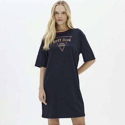 Vestido Curto Easy Lança Perfume Tdress In26 Azul Feminino