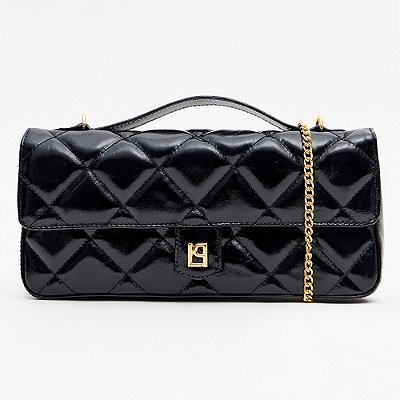 Bolsa Tote Lança Perfume Matelasse Charm Ou26 Preto Feminino