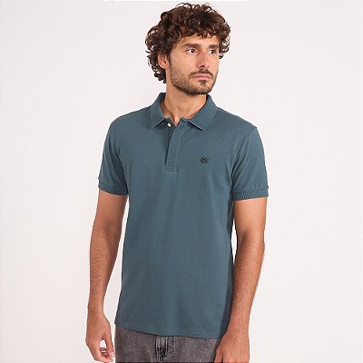 Camisa Polo Colcci Piquet Relevo In26 Verde Masculino