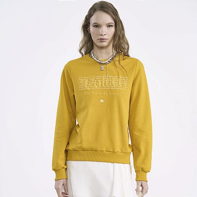 Moletom Colcci Favorite In26 Amarelo Feminino