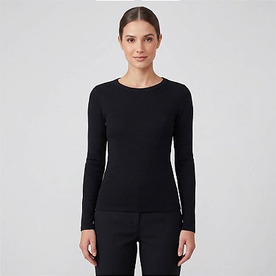 Suéter Dudalina Luna In26 Preto Feminino