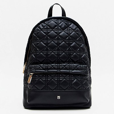 Mochila Lança Perfume Matelasse Enfeite In26 Preto Feminino