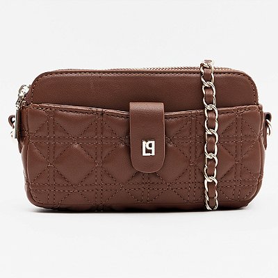 Bolsa Crossbody Lança Perfume Matelasse In26 Marrom Feminino