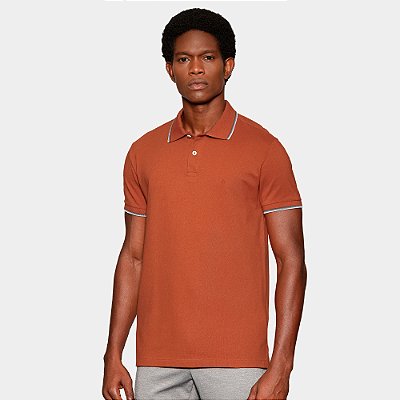 Camisa Polo Aramis Basic 4 Frisos In26 Laranja Masculino