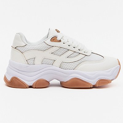Tênis Easy Lança Perfume Recortes Metal In26 Branco Feminino