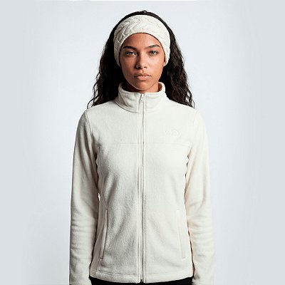 Jaqueta The North Face Fleece Glacier Fz Off White Feminino