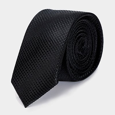 Gravata Aramis Jacquard Seda Gradient In26 Preto Masculino