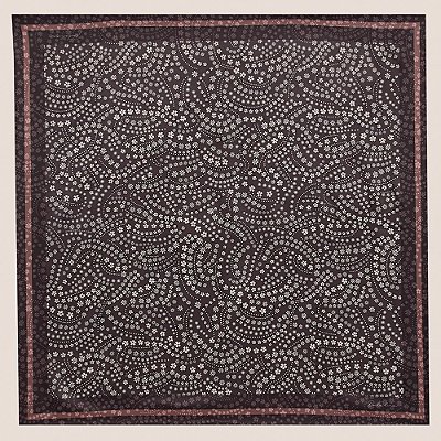 Lenço Dudalina Flower In26 Marrom Feminino