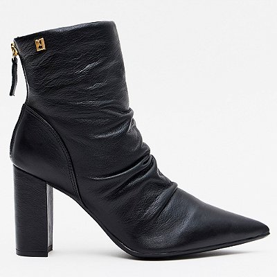Bota Lança Perfume Slouch Couro Salto In26 Preto Feminino