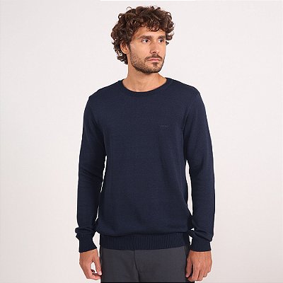 Suéter Tricot Colcci Basic In26 Marinho Masculino