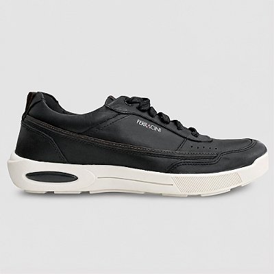 Sapatênis de Couro Ferracini Pulse 2270A Preto Masculino