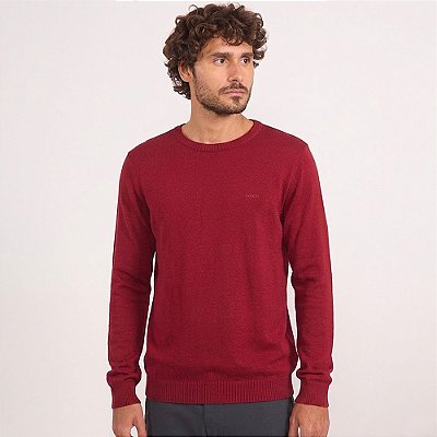 Suéter Tricot Colcci Basic In26 Vermelho Masculino