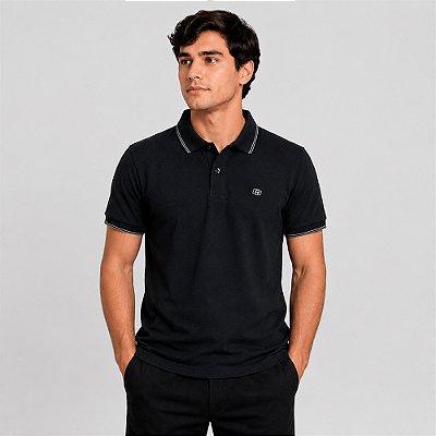 Camisa Polo Colcci Piquet In26 Preto Masculino