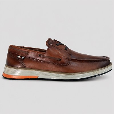 Sapato Couro Ferracini Ultra Summ 6990 657D Marrom Masculino