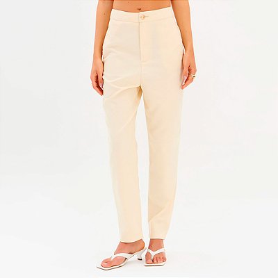 Calça Sarja Lança Perfume Carrot In26 Off White Feminino