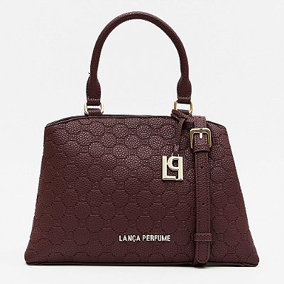 Bolsa Tote Lança Perfume Pingente In26b Marrom Feminino