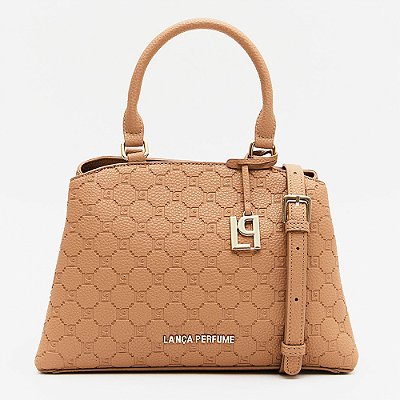 Bolsa Tote Lança Perfume Pingente In26 Marrom Feminino