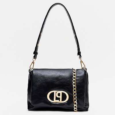 Bolsa Shoulder Lança Perfume Puffer In26 Preto Feminino
