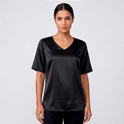 Blusa Dudalina Ingrid Pr27 Preto Feminino