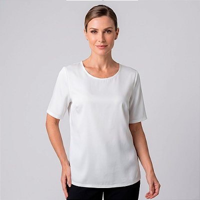 Blusa Dudalina Ingrid Pr27 Off White Feminino